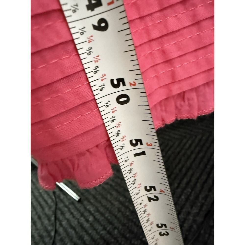 NWT Old Navy Pink Eyelet Button-Front Midi Dress XL Ruffle Strap Cotton - Picture 11 of 13